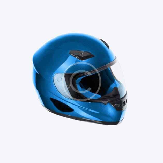Blue helmet